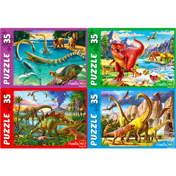 Пазл 35 элементов Мир динозавров №27 (РК) арт.П35-4689