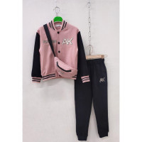 Костюм спортивный для девочки (MULTIBREND) арт.dux-1082-4 размер 32/128-46/170 трикотажный цвет розовый