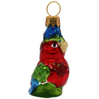 Украшение на ёлку стекло (серия Премиум) 06см "Попугай мини" п/у арт.ФУП-1817/19