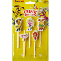 Свечи д/торта фигурные 05шт/наб. "Барбоскины" арт.1502-2651