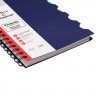 Тетрадь пластиковая обложка А5 клетка 120 листов Listoff Синяя 5 цветных пластиковых разделителя арт ТПР512028