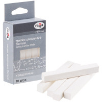 Мел школьный белыйй 10 штук в упаковке (ГАММА) мягкий, квадратный арт 2308192