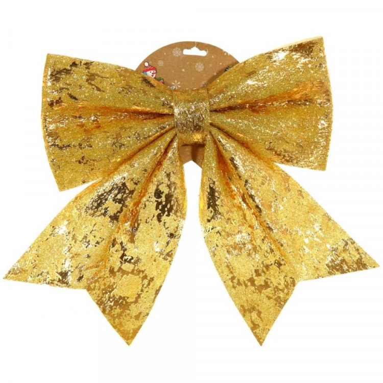 Украшение декоративное "Бант" 30*37см "Торжество" цв.золото арт.754225