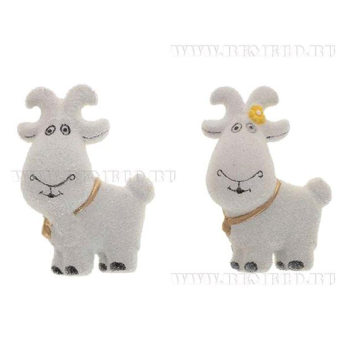 Магнит символ года Козлик, Козочка 6,4см арт.671313