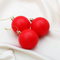 Набор шаров 05,5см 03шт/наб. "Матовый" красный арт.4298870