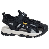 Сандалии для мальчика (Сказка) черный верх- искусственная кожа подкладка-натуральная кожа размерный ряд 32-37 арт.R100681715BK