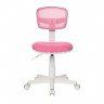 Кресло детское Бюрократ CH-W299/PK/TW-13A/06A без подлокотников розовый