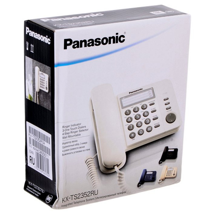 Телефон Panasoniс KX-TS2352 RUW (белый)