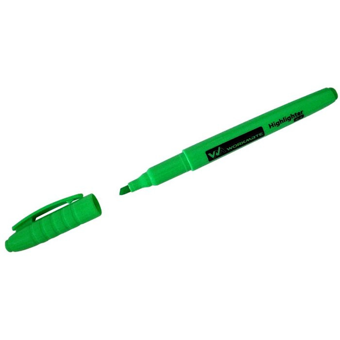 Маркер флюорисцентный  WorkMate 1-4мм скош зеленый арт.14-4391