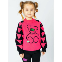 Джемпер для девочки (Deloras) артикул 19586 р.26/98-32/128 цвет Фуксия