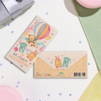 Открытка-конверт "На пелёнки-распашонки!" воздушный шар арт.10356819