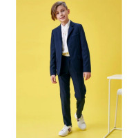 Костюм (Bremer) Гарри (пиджак приталенный/брюки зауженные) размер 30/128-44/182 цвет синий
