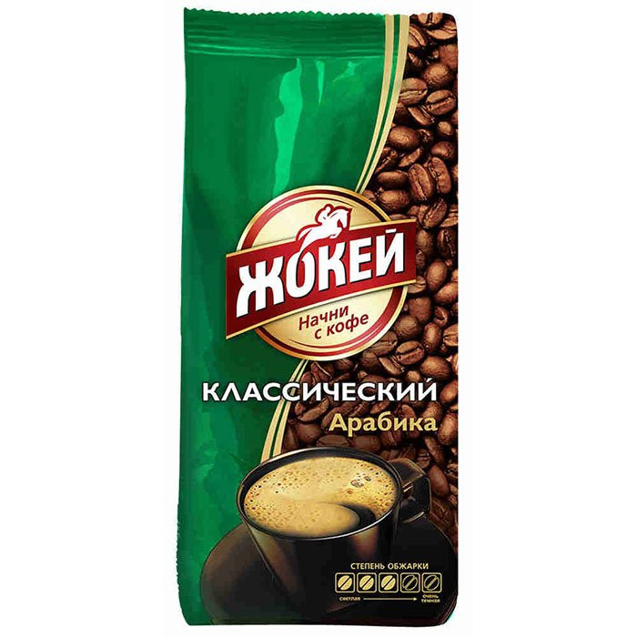 Кофе Жокей 250г зерно