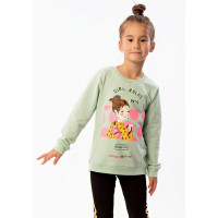 Свитшот для девочки (Tuffy) артикул 211108 размерный ряд 28/110-32/128 цвет нефритовый