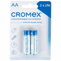Батарейки CROMEX LR06 (АА) алкалиновые BL2 (цена за упаковку) (Ст.24)