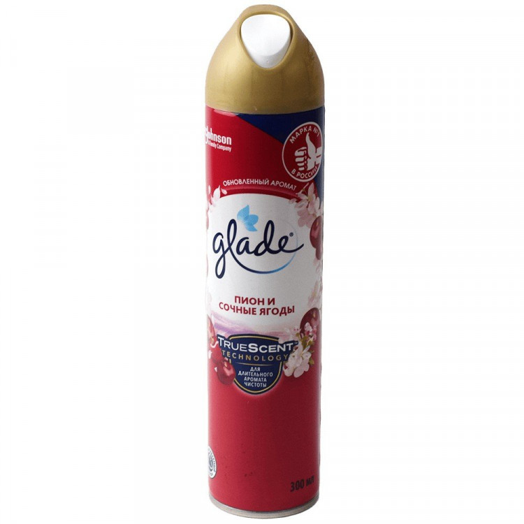 Освежитель Glade 300мл Пион и сочные ягоды