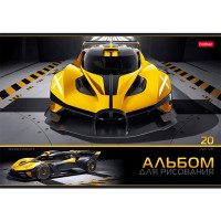 Альбом для рисования 20 листов скоба (Hatber) Автотюнинг ассорти арт 20А4В