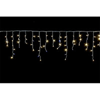 Гирлянда эл.д/улицы подвесная Бахрома 5*0,4/0,6м 196LED (св.провод) цв.белый 1реж. IP54 арт.725-504