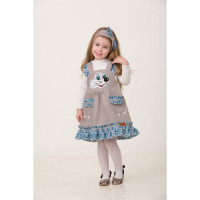 Костюм для девочки Мышка Тики (повязка,сарафан) р.26/104-30/116 арт.5906