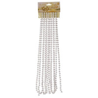 Украшение декоративное "Бусы" 504см "Жемчуг" d-0,5см цв.белый арт.722770