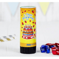 Хлопушка 11см "С Днем Рождения. Тортик" арт.1313076