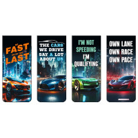 Закладка-магнит (deVENTE) Fast Or Last 4 штуки 25*56,6 мм арт.8065503