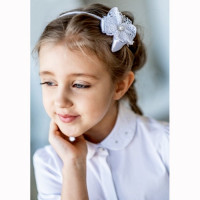 Ободок для волос Делия белый
