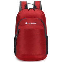 Рюкзак для девочек (LECHAO) красный арт.CC022_661-3 43х26х15см