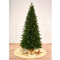 Елка 220см "Португальская" (хвоя литая+ПВХ, ветки отгибные, подставка металл.) арт.ЕПЛС 22