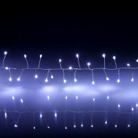Гирлянда электрическая для дома нить 02м 150LED "Мишура" цвет белый (светлый провод) арт.765-040