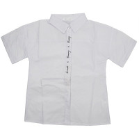 Блузка для девочки (Sasha style) короткий рукав цвет белый арт.ST07A/001 размерный ряд 36/140-44/164