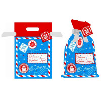 Мешок д/подарков "Почта" 40*56см арт.89572