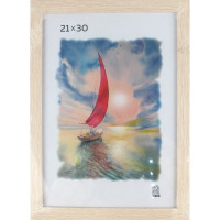 Фоторамка 21*30 (мдф) багет 18мм Орех арт.101 (Ст.25)