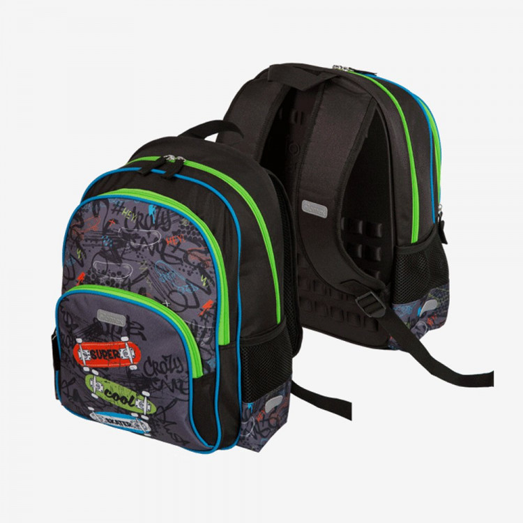 Рюкзак для мальчиков школьный (Attomex) Basic  Skate 38x27x17см арт.7033206