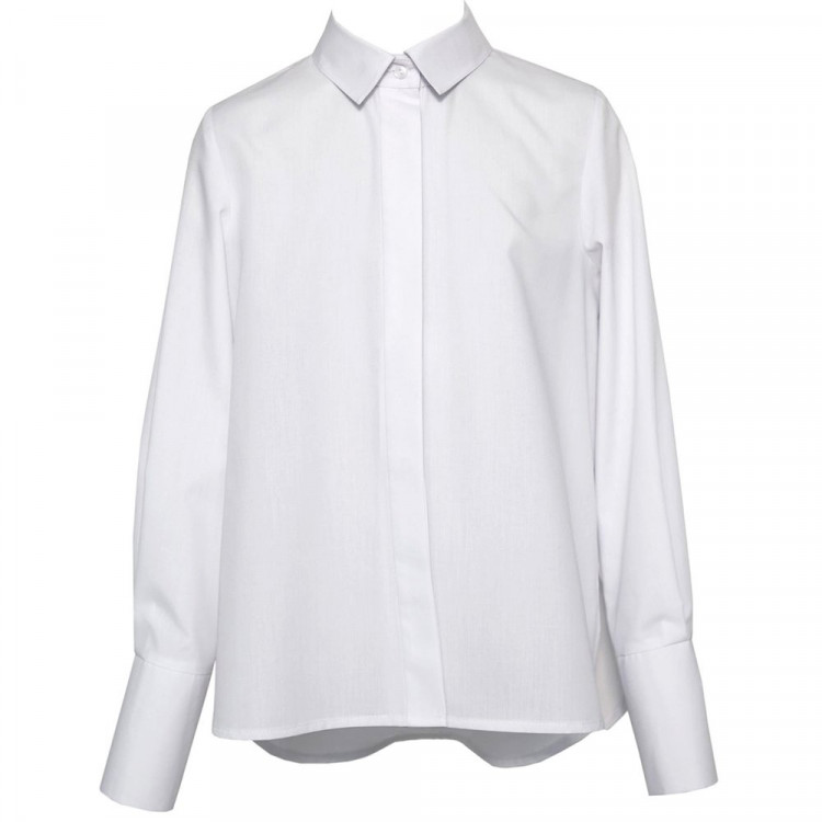 Блузка для девочки (SLY) длинный рукав цвет белый арт.2S-121 размерный ряд 36/140-46/170