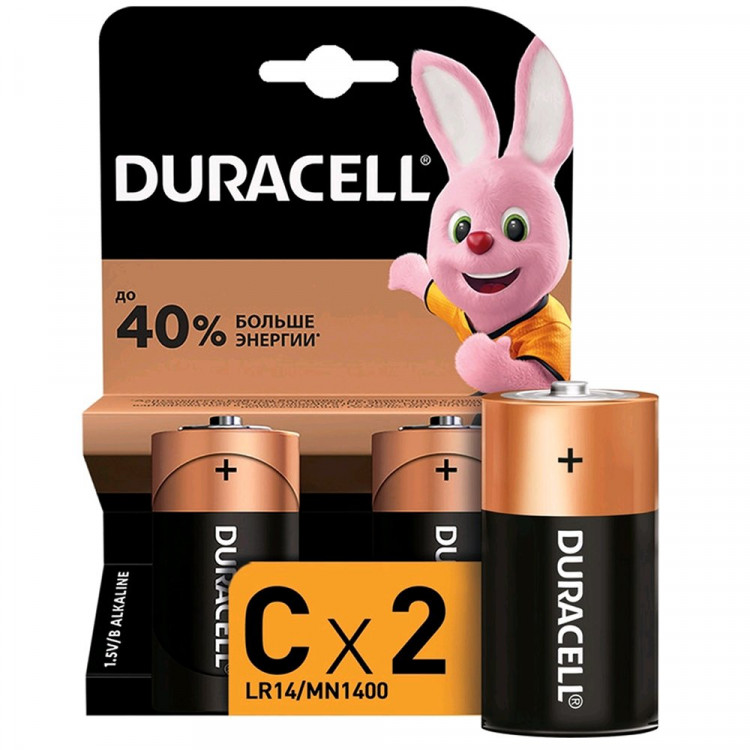 Батарейки Duracell LR14 (С) алкалиновые BL2 (цена за упаковку) (Ст.20) УШЛИ С РЫНКА