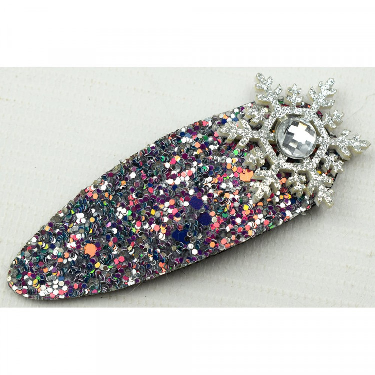 Зажим для волос Снежинка арт.1445