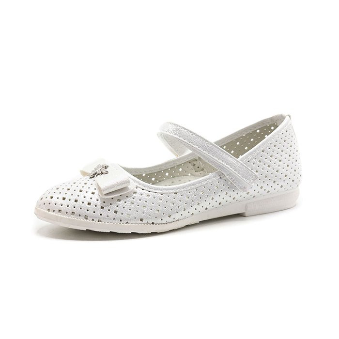 Туфли для девочки (Пчелка Доми) белые верх-искусственная кожа подкладка-искусственная кожа артикул tyg-HX190-1