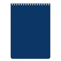 Блокнот А5 мягкая обложка на гребне 60 листов (Hatber) Синий арт 60Б5В1гр_12534