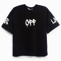 Футболка для мальчика арт.4600 цвет черный варенка