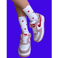 Носки женские арт.1368/2344 размер 23-25 хлопок 80% полиэстер  15% спандекс  5% цвет белые (AMIGOBS/Байвей)