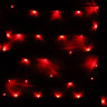 Гирлянда электрическая для дома точечная 7,5м 80LED цвет красный (зеленый провод) 8режимов арт.183-814