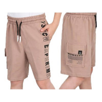 Шорты для мальчика арт.Doffbi 10494 размер 34/134-40/152  цвет тауп