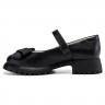 Туфли для девочки (ШАГОВИТА) черные верх-натуральная кожа подкладка-натуральная кожа размерный ряд 32-34 арт.23КФ 63007