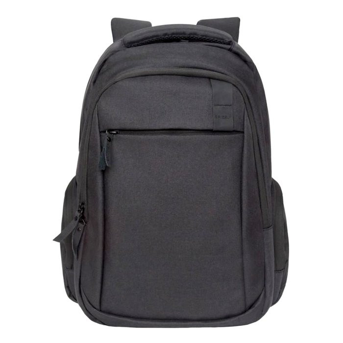 Рюкзак для мальчика (Grizzly) арт RQ-012-2 черный 30х45х20 см