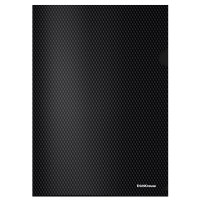 Папка-уголок А4 180мкм пл. (ErichKrause) белый Diamond Total Black арт.55194 (Ст.12)