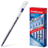 Ручка гелевая проз.корп. (ErichKrause) G-Trio синий, 0,5мм, игла арт.54532 (Ст.12)