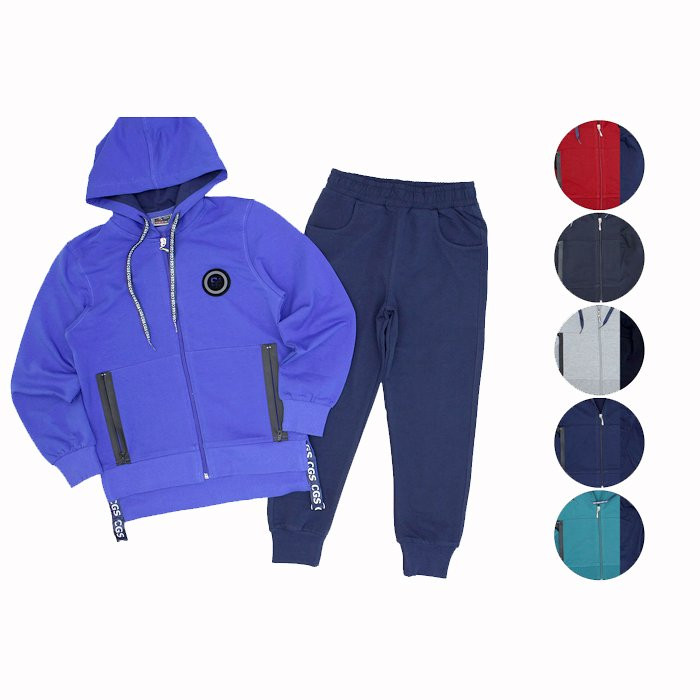 яяяКостюм спортивный для мальчика арт.GGS 5386 размер 30/116 трикотажный цвет черный