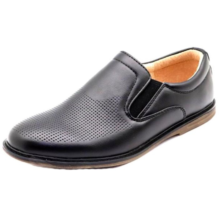 Туфли для мальчика (Орленок) черные верх-натуральная кожа подкладка-натуральная кожа размерный ряд 34-39 арт.RC63_DT2059