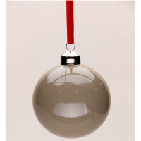 Шар пластик 08см глянцевый цв.коричневый 124 арт.РШ2524